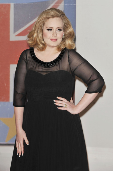 Adele Arriving At The Brit Awards, Performs And Flips The Bird During ...