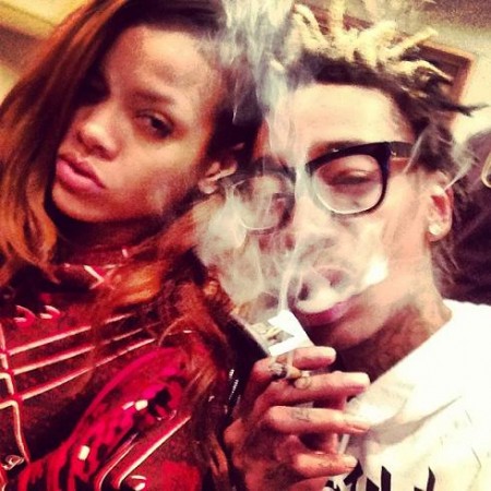 Rihanna_WIz_Khalifa_Smoking_Instagram_Photo