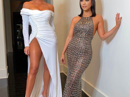 Kourtney and Khloe Kardashian